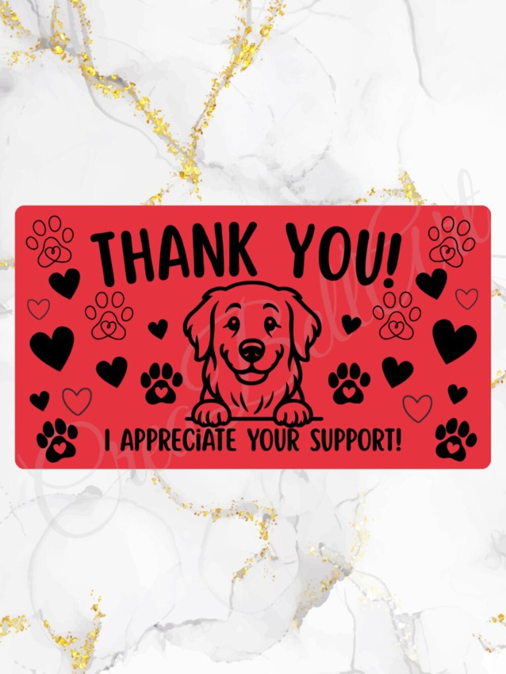 100 Cute Dog Thank You Stickers for Packaging | Small Business Labels - Picture 4 of 12
